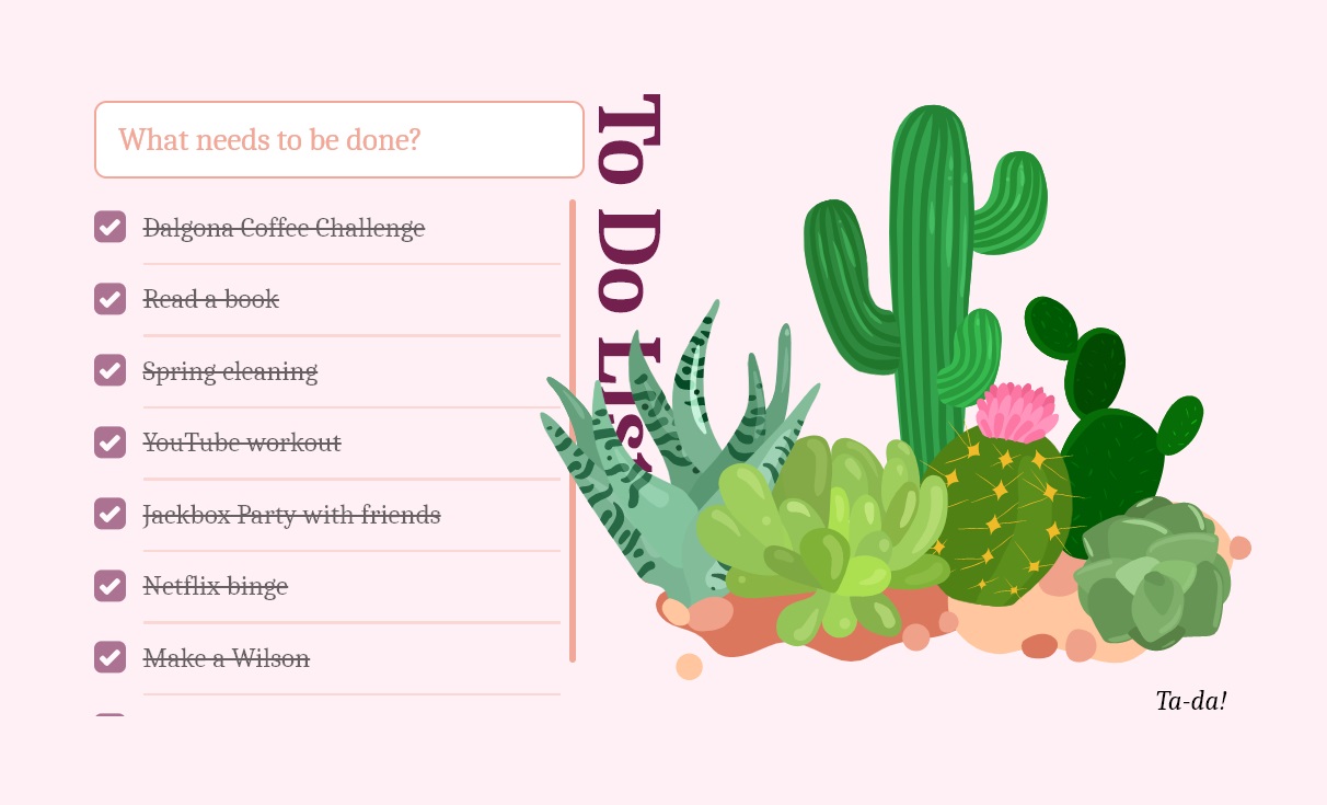 A to-do list that grows succulents when you've completed a task